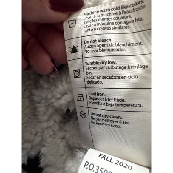 Carhartt Youth M Sherpa Lined Zip Hoodie Gray Relaxed Fit Full Zip Jacket Warm - Picture 5 of 10